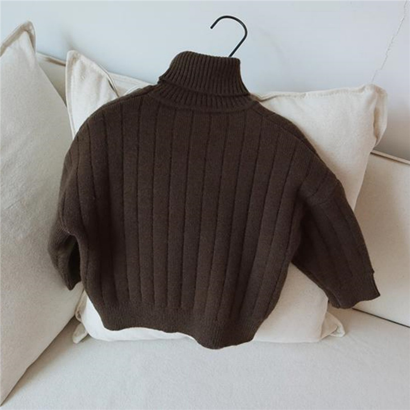 女の子と男の子用フリース裏地セーター、子供用暖かいニットプル - Turtleneck Sweater Men のレビューと価格
