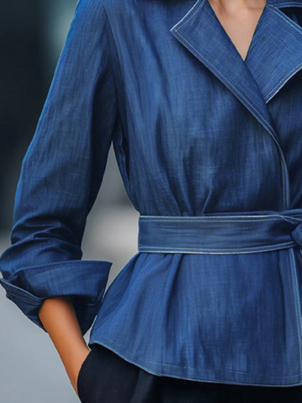 2026年秋春ファッションデニムジージャン女性用長袖ヴィンテ - Denim Jacket Vintage のレビューと価格