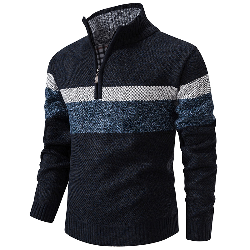 メンズ冬セータータートルネックジッパープルオーバー厚手暖かい - Turtleneck Sweater Men のレビューと価格