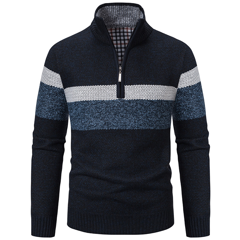 メンズ冬セータータートルネックジッパープルオーバー厚手暖かい - Turtleneck Sweater Men のレビューと価格