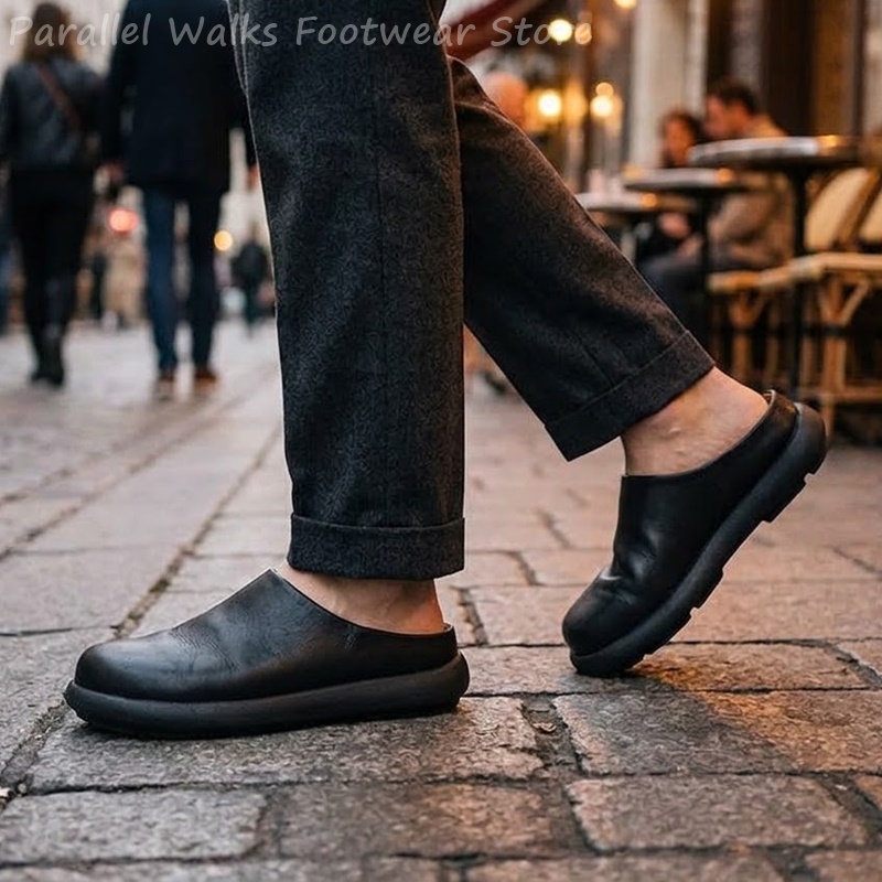 ユニセックス スエード クロッグス スリッポン ラウンドトゥ - Suede Loafers Men のレビューと価格