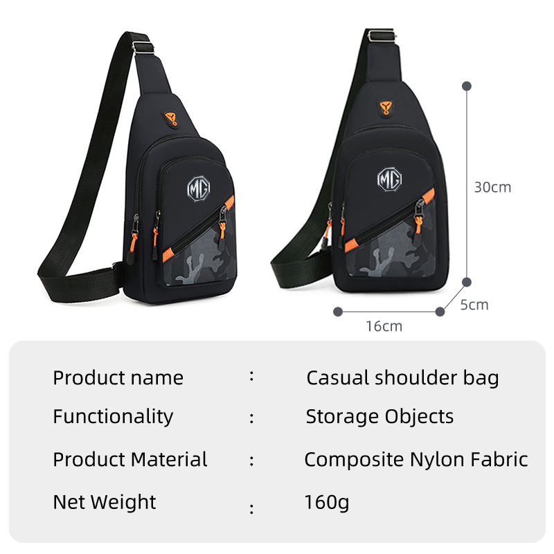 車ロゴ迷彩柄メンズ斜め掛けショルダーバッグチェストクロスボデ - Crossbody Bag Men のレビューと価格